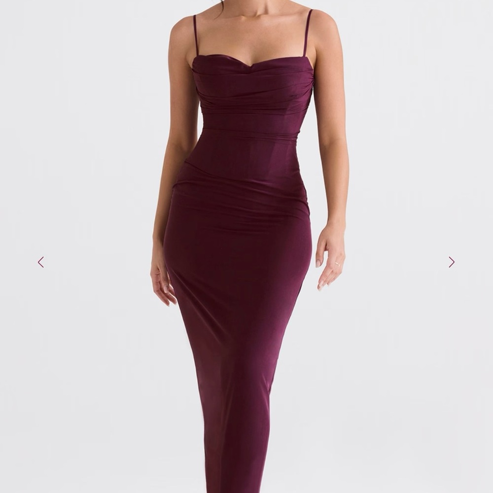 House of CB Strapless Plum Dress (Brand New with Tag)